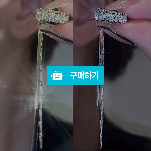 언발 체인 드롭 이어커프 2개세트 은 실버 명품귀걸이 여자 귀찌 / 슈에뜨지니 / 디비디비 / 구매하기 / 특가할인
