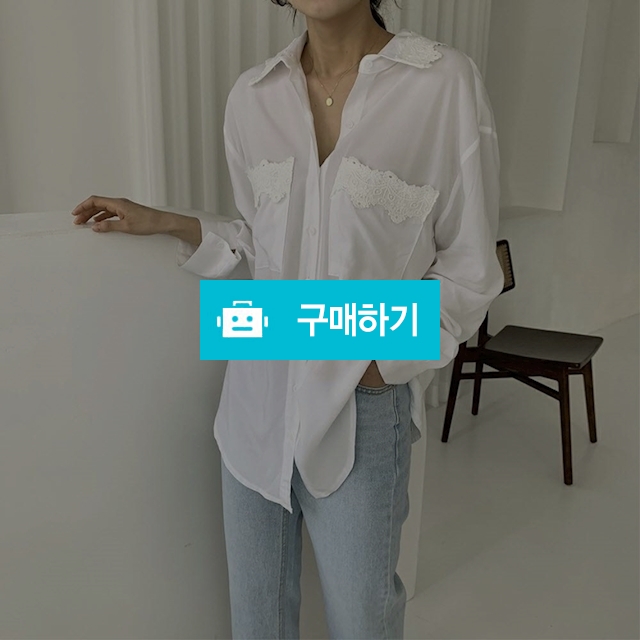 루즈핏 카라 포켓 블레스 레이스 셔츠 블라우스 / 쏘울미의 톡톡 스타일 / 디비디비 / 구매하기 / 특가할인