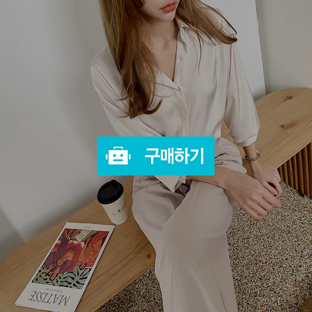 모던 카라넥 새틴 무광 블라우스 / 소행샵 / 디비디비 / 구매하기 / 특가할인