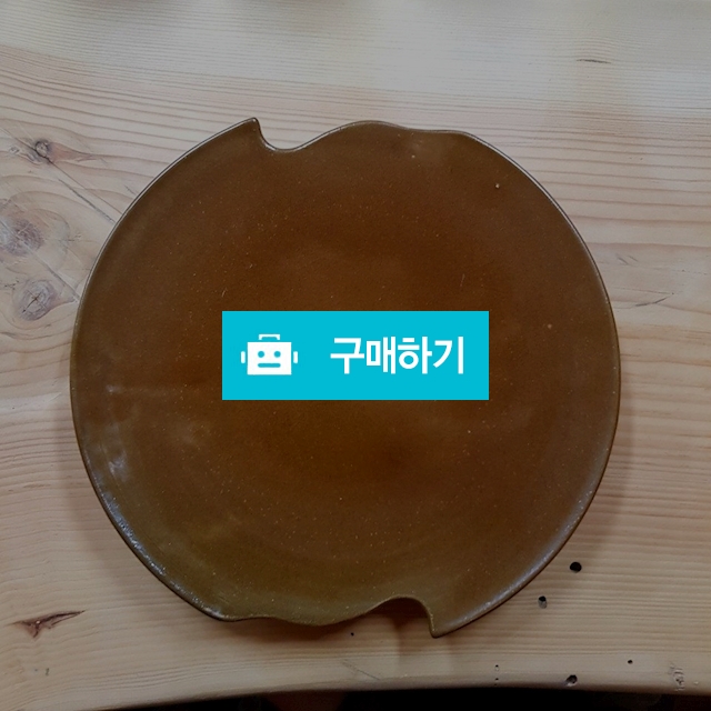 [백화요] 전통도자기 조각 접시(갈색)_30cm / 백화요 도자기 / 디비디비 / 구매하기 / 특가할인
