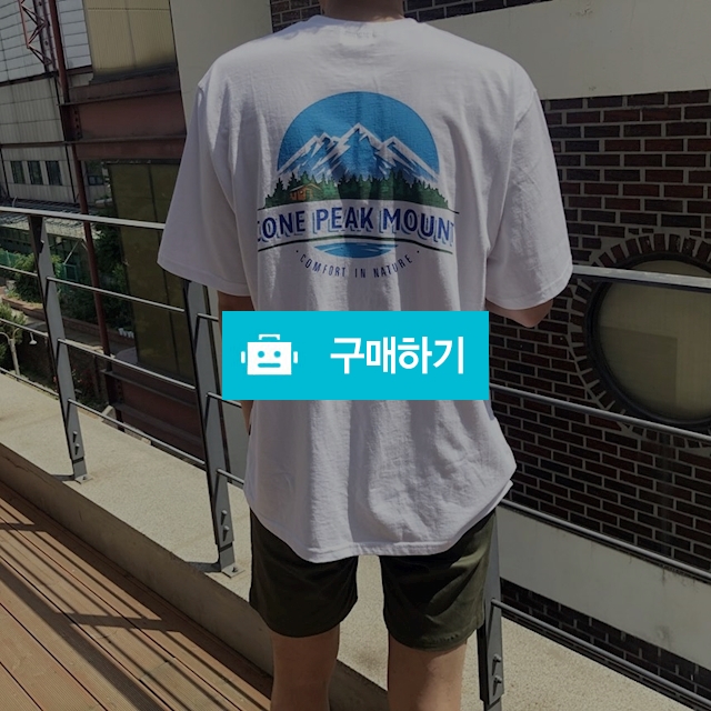 마운트 프린팅 박스 반팔티 (3 컬러) / REEGO 리이고 / 디비디비 / 구매하기 / 특가할인