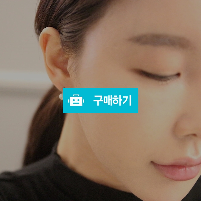 데일리 심플 일자 큐빅 진주 하객 미니귀걸이 / 오브루나 / 디비디비 / 구매하기 / 특가할인
