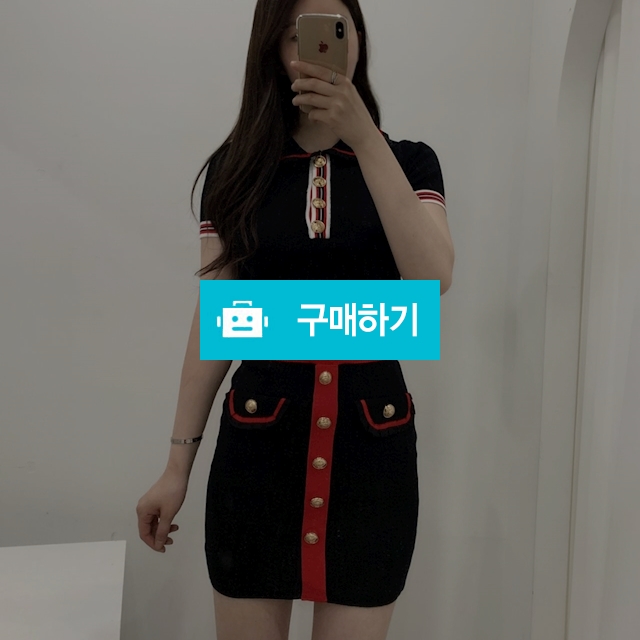 배색 금장 투피스 / 럽엔 / 디비디비 / 구매하기 / 특가할인