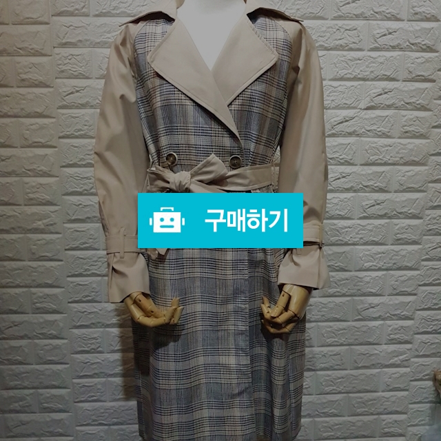 체크배색트렌치코트 / 핸갱이님의 스토어 / 디비디비 / 구매하기 / 특가할인