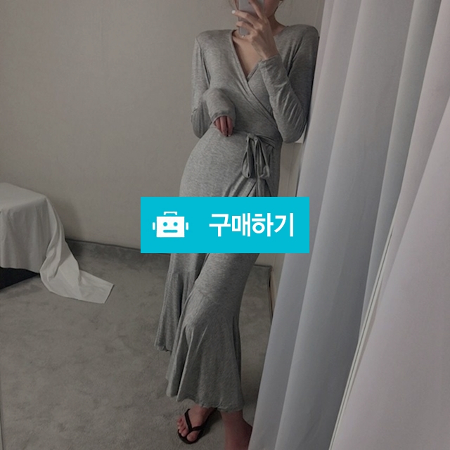 브이넥 플레어 랩 롱원피스 / 글로제이 / 디비디비 / 구매하기 / 특가할인