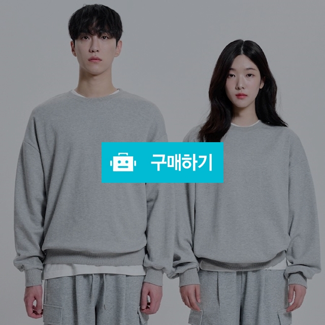 남녀공용 오버핏 맨투맨 스웨트셔츠 / 앤어바웃 / 디비디비 / 구매하기 / 특가할인