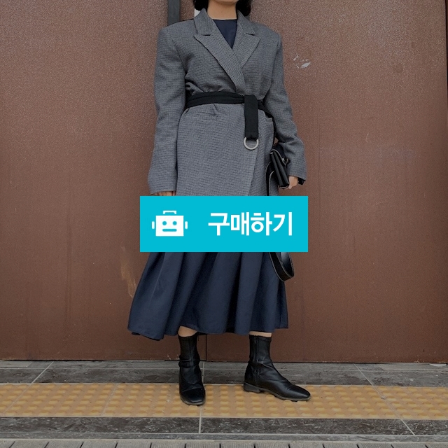 하프 벨트 하운드 배색 자켓 / 마인드식스 / 디비디비 / 구매하기 / 특가할인