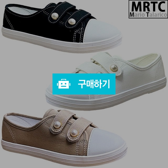 마리오탈라리코 비즈장식 벨크로 캔버스화 2cm굽 여성스니커즈 플랫단화 컴포트화 / 마리오탈라리코님의 스토어 / 디비디비 / 구매하기 / 특가할인