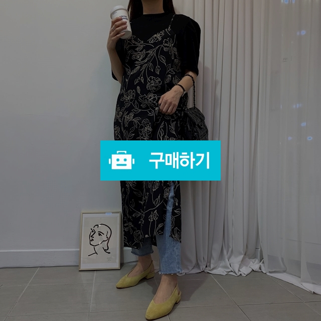 뷔스티에 플라워 슬립 롱원피스 / 프렌제이 / 디비디비 / 구매하기 / 특가할인