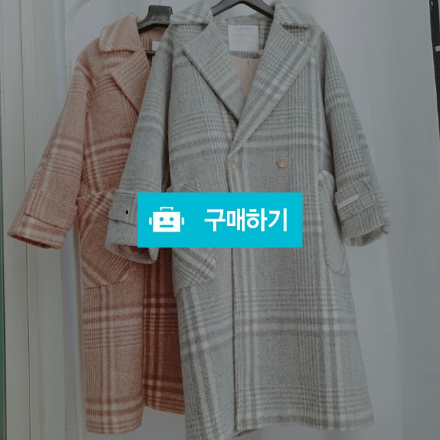 체크 핸드 메이드 코트 / 블리님의 스토어 / 디비디비 / 구매하기 / 특가할인