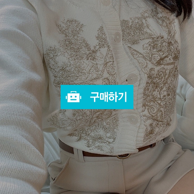 자수 퍼프 크롭 니트가디건 / 모어클로딩 / 디비디비 / 구매하기 / 특가할인