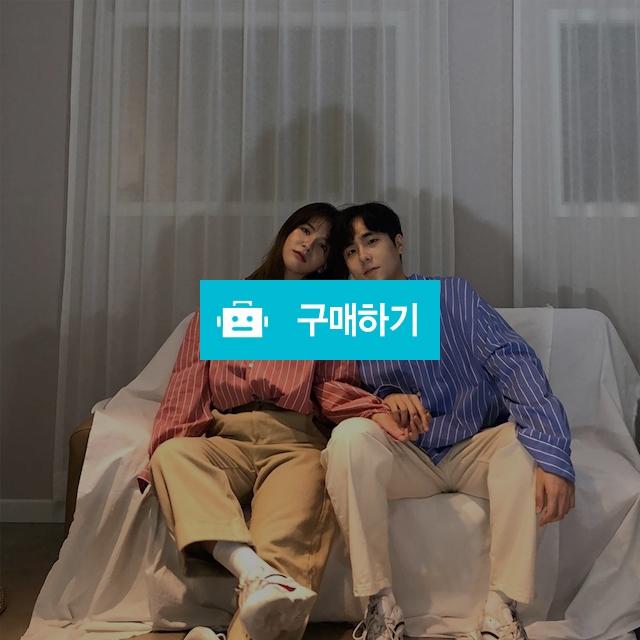남녀공용 오버핏 단추 스트라이프 셔츠 / dasoming님의 스토어 / 디비디비 / 구매하기 / 특가할인