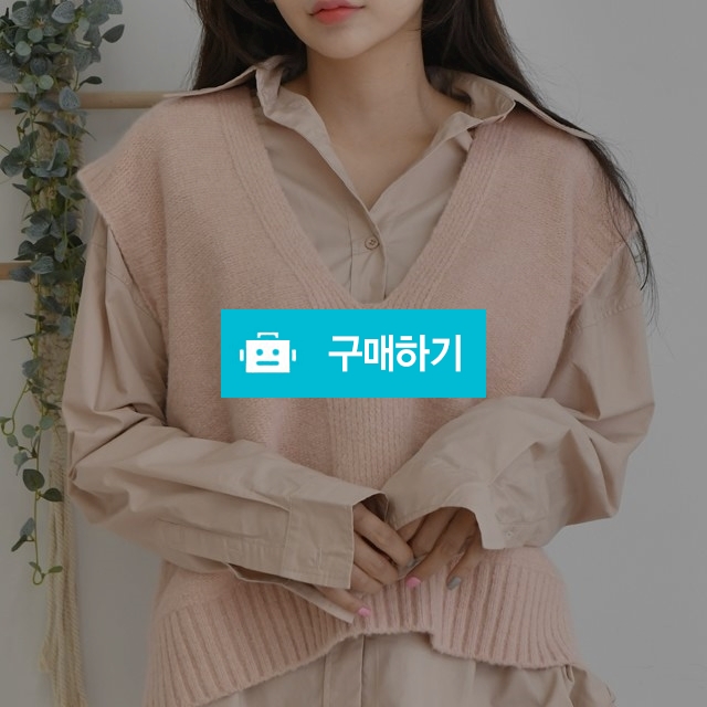 여성 브이넥 니트 조끼 베스트 / 20대여성의류쇼핑몰 투코드 / 디비디비 / 구매하기 / 특가할인