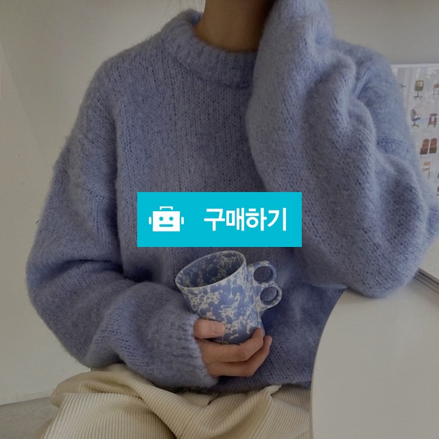 루즈핏 기본 라운드 솜사탕 포근 울 니트 / 쏘울미의 톡톡 스타일 / 디비디비 / 구매하기 / 특가할인