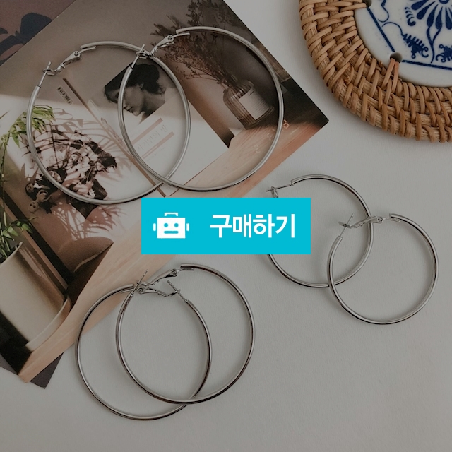 원터치 빅 링귀걸이 / 에그시티 / 디비디비 / 구매하기 / 특가할인