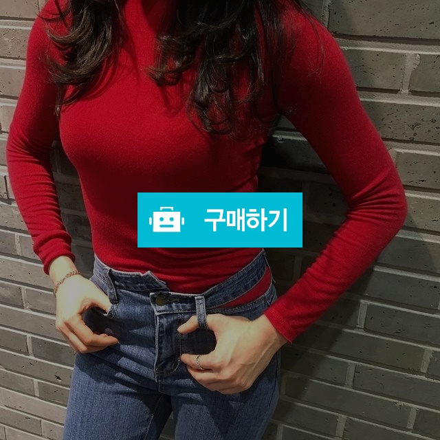 타이트 슬림핏 반목 컬러 봄 티셔츠 / 라벨르스타일 / 디비디비 / 구매하기 / 특가할인