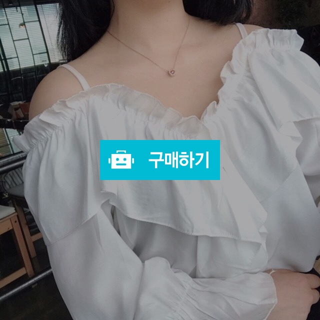 벌룬 오프숄더 주름 프릴 블라우스 / 셀럽CELEB / 디비디비 / 구매하기 / 특가할인