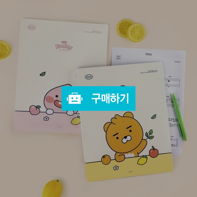 리틀카카오프렌즈 A4 프루티 40P 클리어 파일 / 설래임 / 디비디비 / 구매하기 / 특가할인