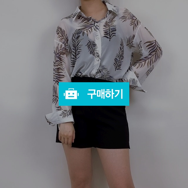 하와이안 카라 시스루셔츠 / 순수야 / 디비디비 / 구매하기 / 특가할인