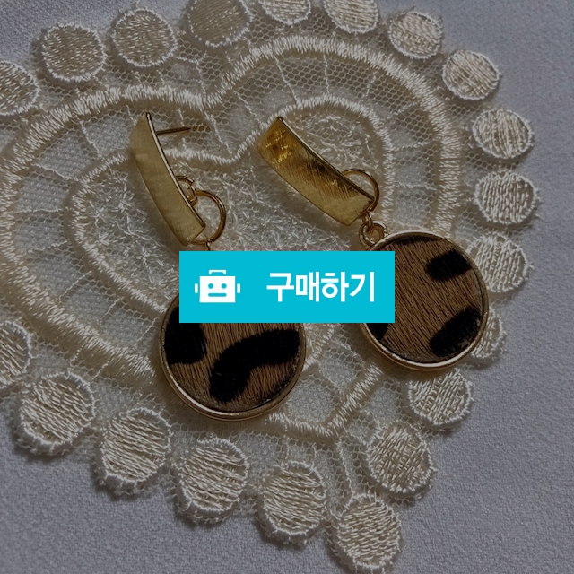 데일리 핸드메이드 레오파드 귀걸이 / czecobra / 디비디비 / 구매하기 / 특가할인