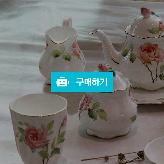 (티로직) 로즈가든 골드림 슈가와 크리머/독일 티웨어 브랜드 / maxplus / 디비디비 / 구매하기 / 특가할인