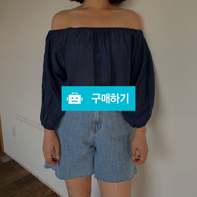 밴딩 오프숄더 린넨 주름 블라우스 / 숨띵 / 디비디비 / 구매하기 / 특가할인