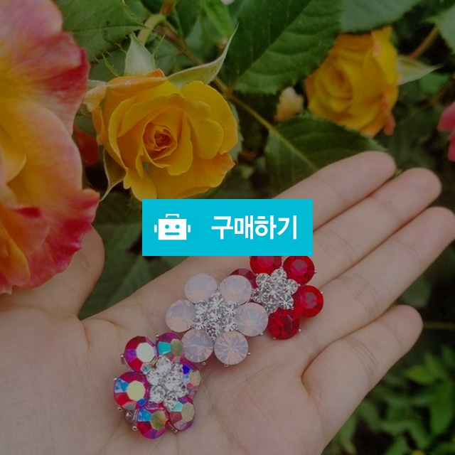 글라스링 오스트리아 크리스탈 꽃 고급 브로찌 / 글라스링 / 디비디비 / 구매하기 / 특가할인