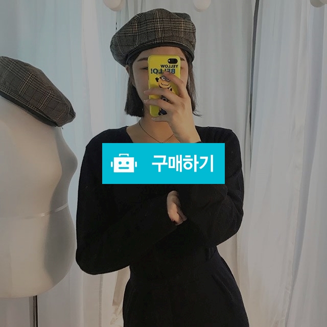 체크 울 베레모 빵모자 / 에브리콩 스토어 / 디비디비 / 구매하기 / 특가할인