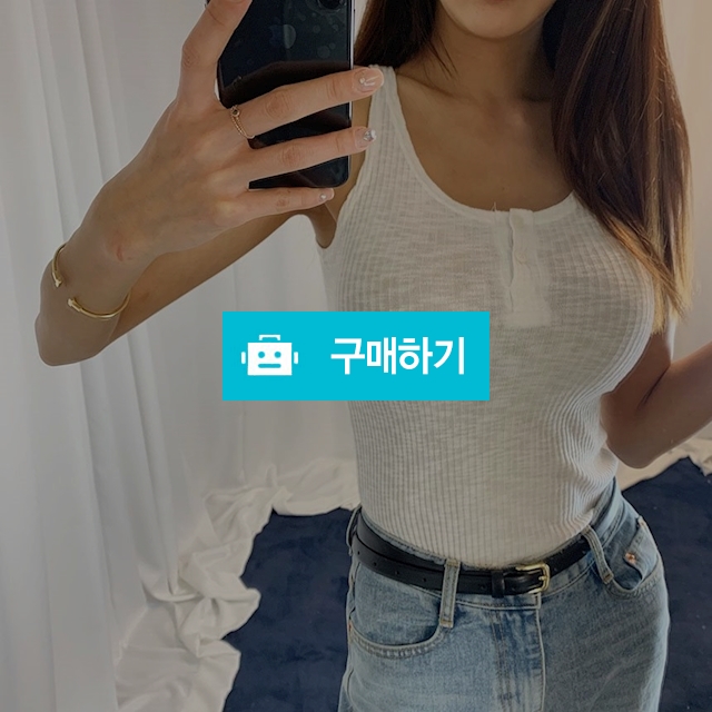 여름 시스루 골지 슬림 나시티 / 파이브룸 / 디비디비 / 구매하기 / 특가할인