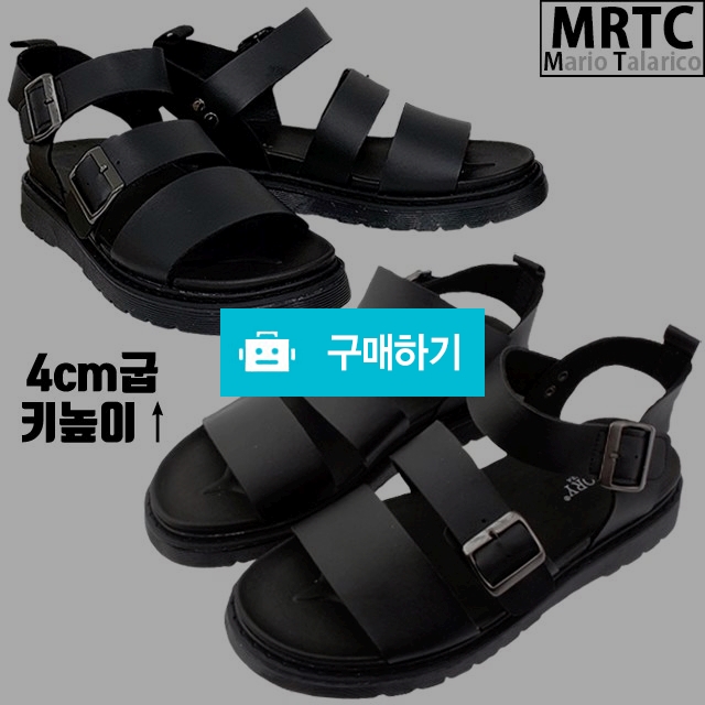 마리오탈라리코 글레디에이터 쿠션 키높이 벨크로샌들 4cm굽 남성샌들 키높이샌들 / 마리오탈라리코님의 스토어 / 디비디비 / 구매하기 / 특가할인