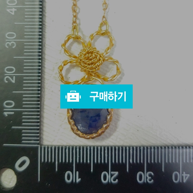 Natural sapphire birthstone necklace  / PersonalStoneA / 디비디비 / 구매하기 / 특가할인