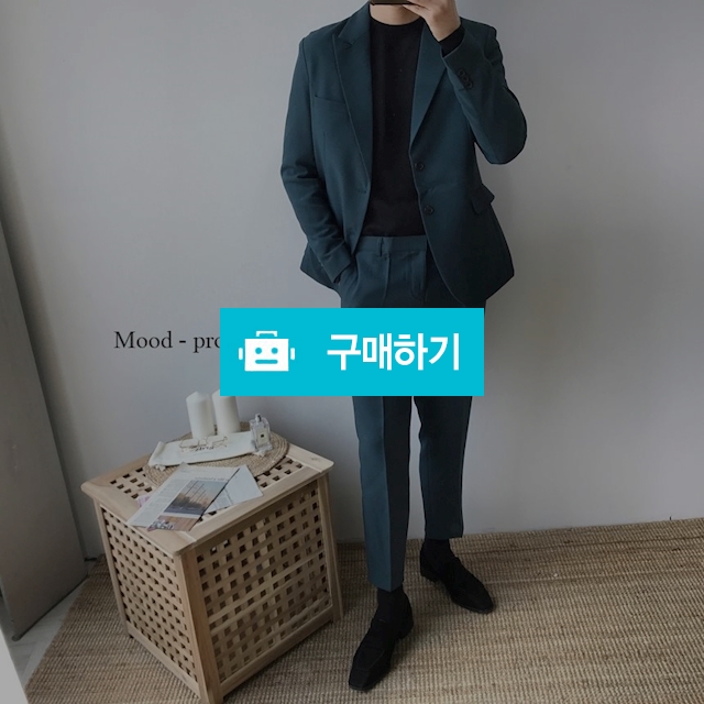 남자 S- XXL 봄 가을 세미 캐주얼 정장 세트 / Mood project / 디비디비 / 구매하기 / 특가할인