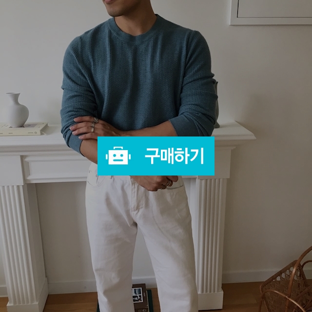 머슬핏긴팔 와플라운드니트 4 COLOR / 평상복스토어 / 디비디비 / 구매하기 / 특가할인