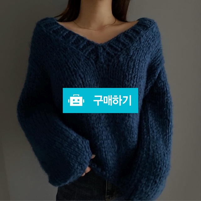 핸드메이드 오버핏 브이넥니트 / 제이브님의 스토어 / 디비디비 / 구매하기 / 특가할인
