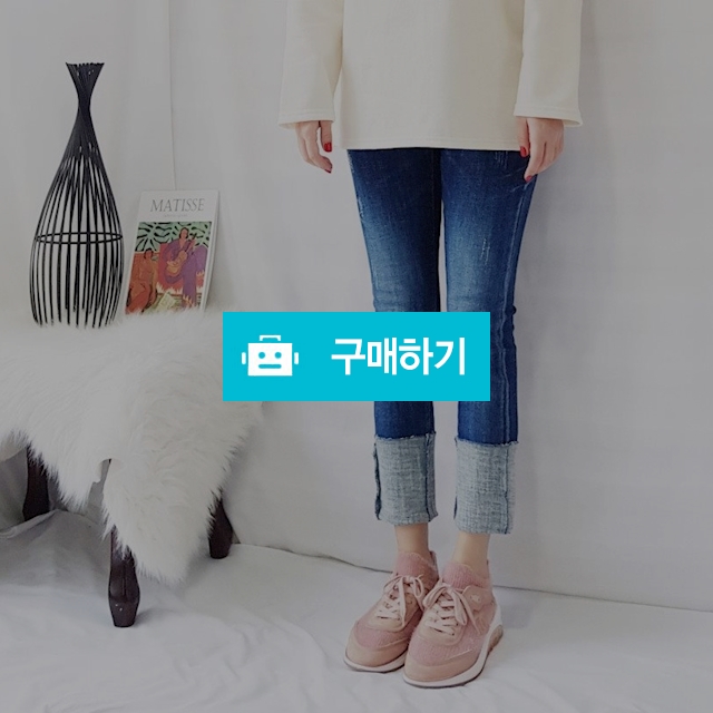 기모 롤업 데일리 청바지 / 라비융 RaviYung / 디비디비 / 구매하기 / 특가할인