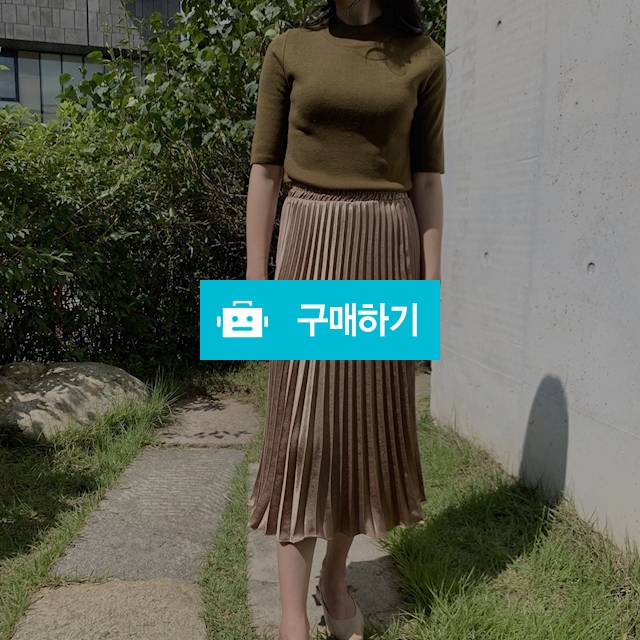 샤틴 주름 밴딩 스커트  / 프롬라콩 / 디비디비 / 구매하기 / 특가할인