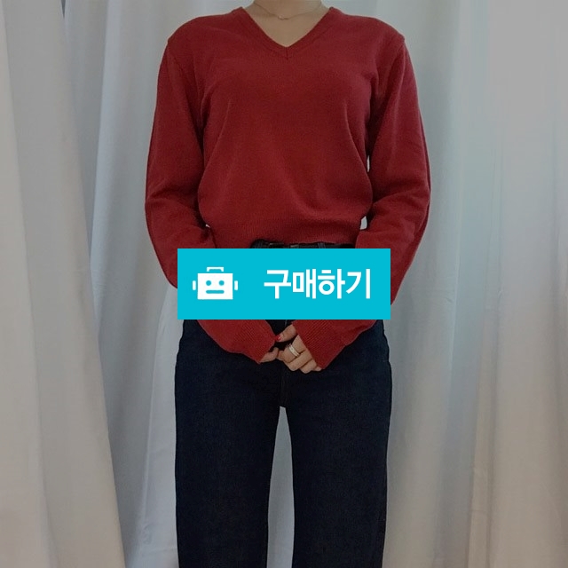 브이넥 롱슬리브 크롭니트 / 에브리콩 스토어 / 디비디비 / 구매하기 / 특가할인