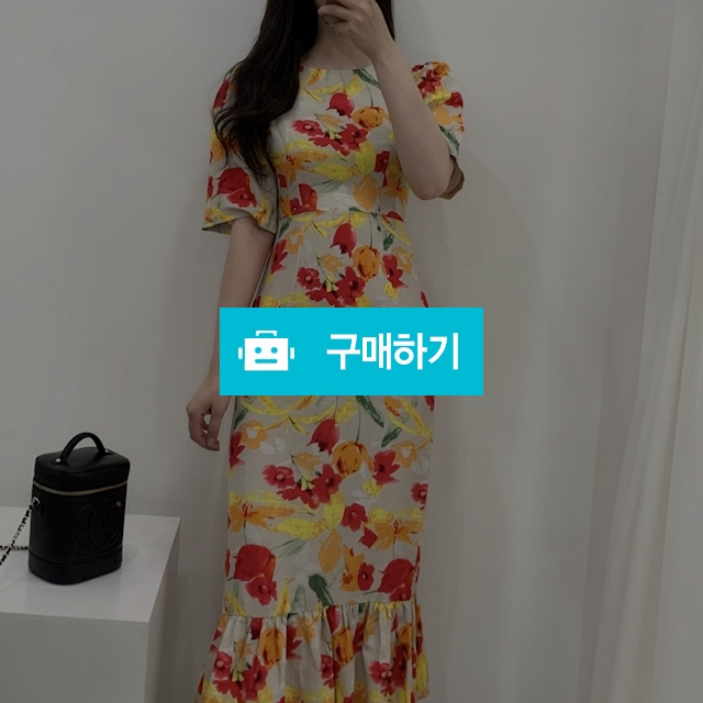 플라워 패턴 린넨 롱원피스 / 럽엔 / 디비디비 / 구매하기 / 특가할인