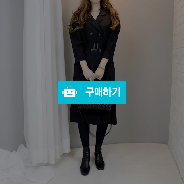 럭셔리 트렌치 더블버튼 벨트 롱 원피스 Trench Double Button Belted Long Dress / 스타일뮤즈 stylemuse / 디비디비 / 구매하기 / 특가할인