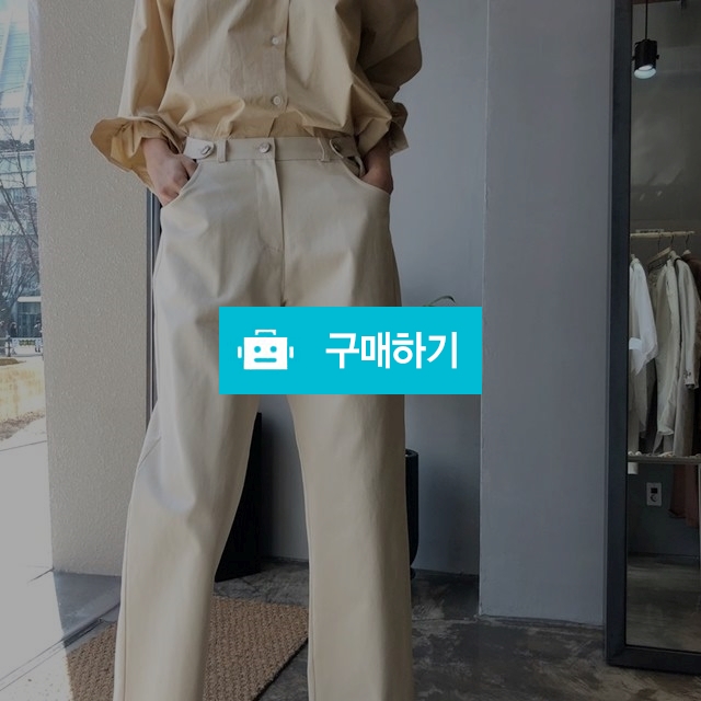 하이웨스트 와이드 면 팬츠 / 샵일공일 / 디비디비 / 구매하기 / 특가할인