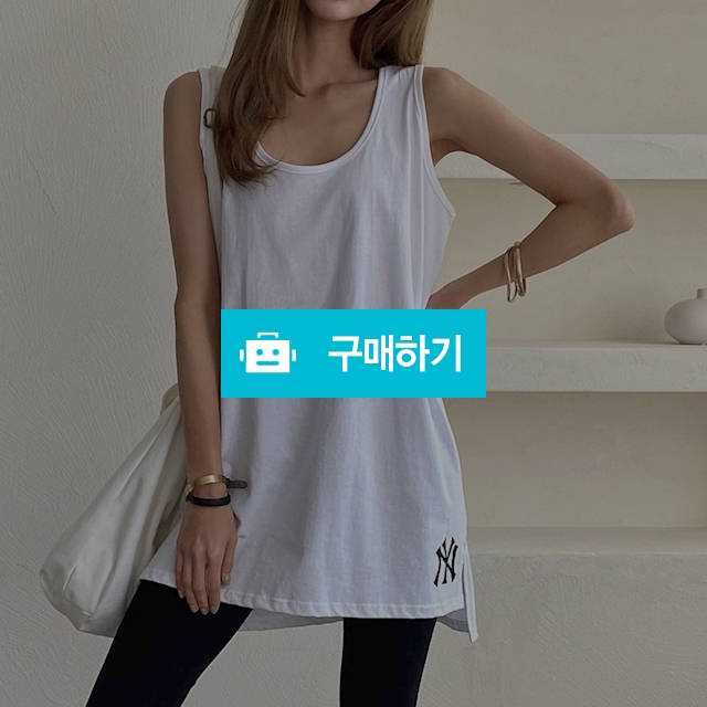 ﻿여성 여름 나시티 롱 레이어드 로고 , 13,900원, 도도해닷컴 [디비디비]