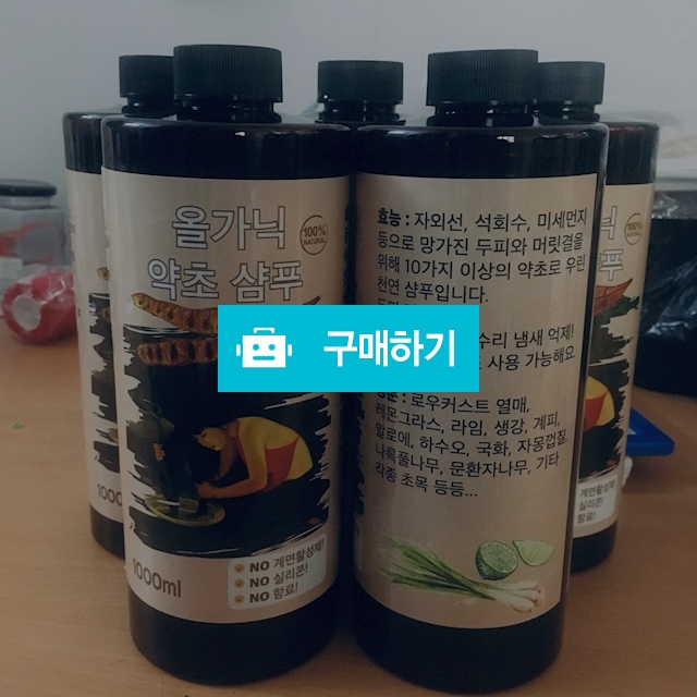 올가닉 약초 샴푸 1000ml 2병 / 레빗팜님의 스토어 / 디비디비 / 구매하기 / 특가할인