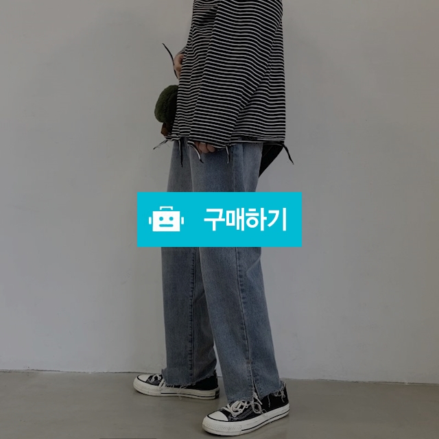 남자 트임 세미 와이드 청바지 / THELOON / 디비디비 / 구매하기 / 특가할인