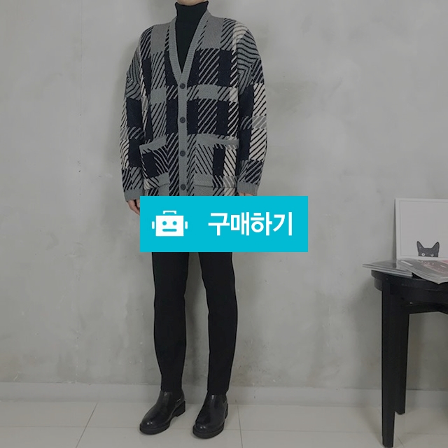 체크오버핏가디건(그레이) / 더블에프님의 스토어 / 디비디비 / 구매하기 / 특가할인