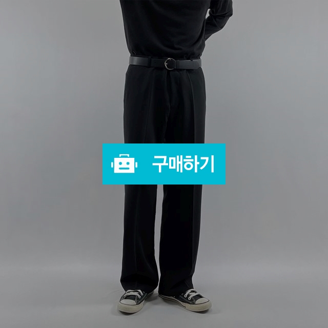 남자 세미 와이드 일자 기본 스판 얇은 베이직 검은 검정 검정색 슬랙스 슬렉스 코디 / 어나더스토어 / 디비디비 / 구매하기 / 특가할인