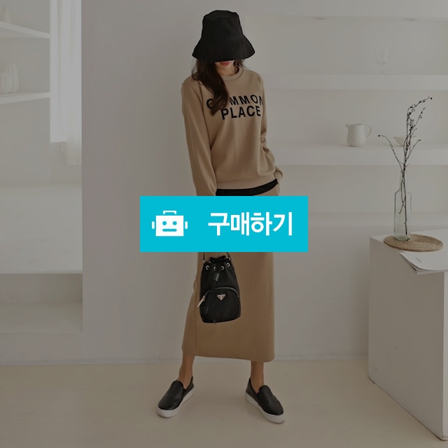 여성 스커트 맨투맨 이너 레터링 데일리 세트 날씬 코디 / 도도해닷컴 / 디비디비 / 구매하기 / 특가할인