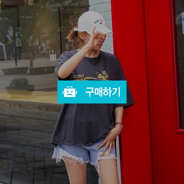 여성 반팔 티셔츠 롱티 빈티지 워싱 / 도도해닷컴 / 디비디비 / 구매하기 / 특가할인