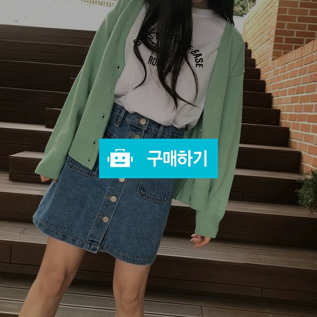 루즈핏 브이넥 봄 니트가디건 / 기다리다for / 디비디비 / 구매하기 / 특가할인