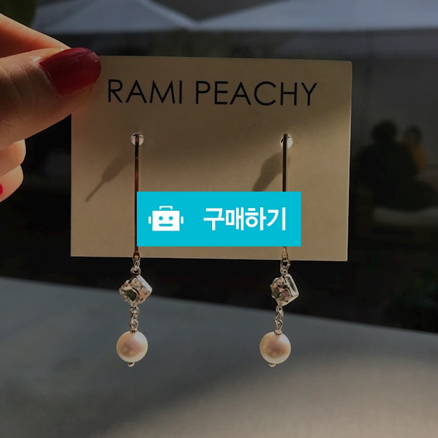 심플 진주 크리스탈 드롭이어링 (2colors) / 로맨틱한 당신을 위한 라미피치 / 디비디비 / 구매하기 / 특가할인