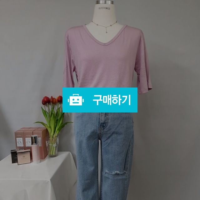 에브리데이 둥근 브이넥 반팔티 2 / 아이이뻐라 / 디비디비 / 구매하기 / 특가할인